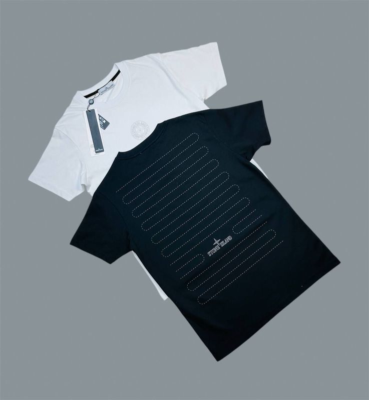 Stone Island Compass-logo T-Shirts For Men's in 2 Colors