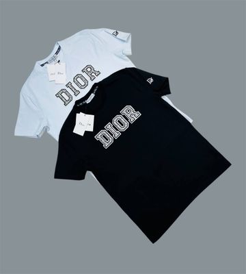 Dior Logo Printed T-Shirts For Men's in 2 Colors Dior Logo Printed T-Shirts For Men's in 2 Colors