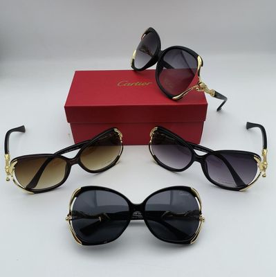 Cartier Round Frame Fashion Sunglasses For Women's in Different Colors