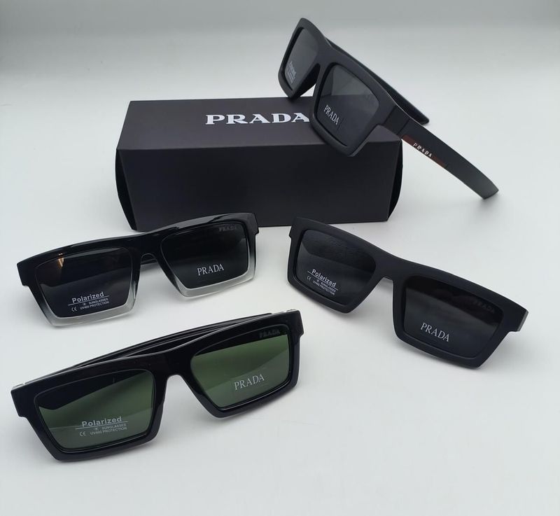 Prada Milano Men Women Designer Black Silver Green Sunglasses Fakes Rep Sale UK Man Woman First Copy Cheap Price Replica Sunglass Men's Women's 1st Copies 1 to 1 UV Protected Eyewear Rectangular Frame 1:1 Brand Logo Fake Reps Luxury AAA Duplicate