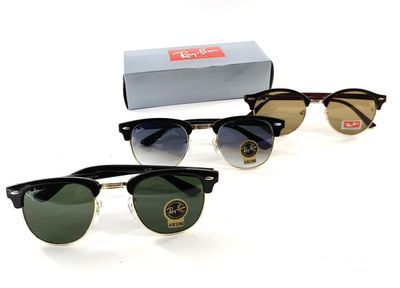 Ray Ban Sunglasses Clubmaster Classic in Black Frame Different Lens