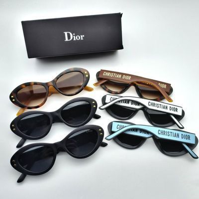 Dior Pacific Black Oval Sunglasses in Different Colors