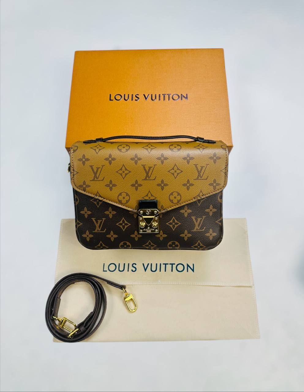 LOUIS VUITTON Pochette Metis Shoulder Bag Monogram For Women's in 2 Colors