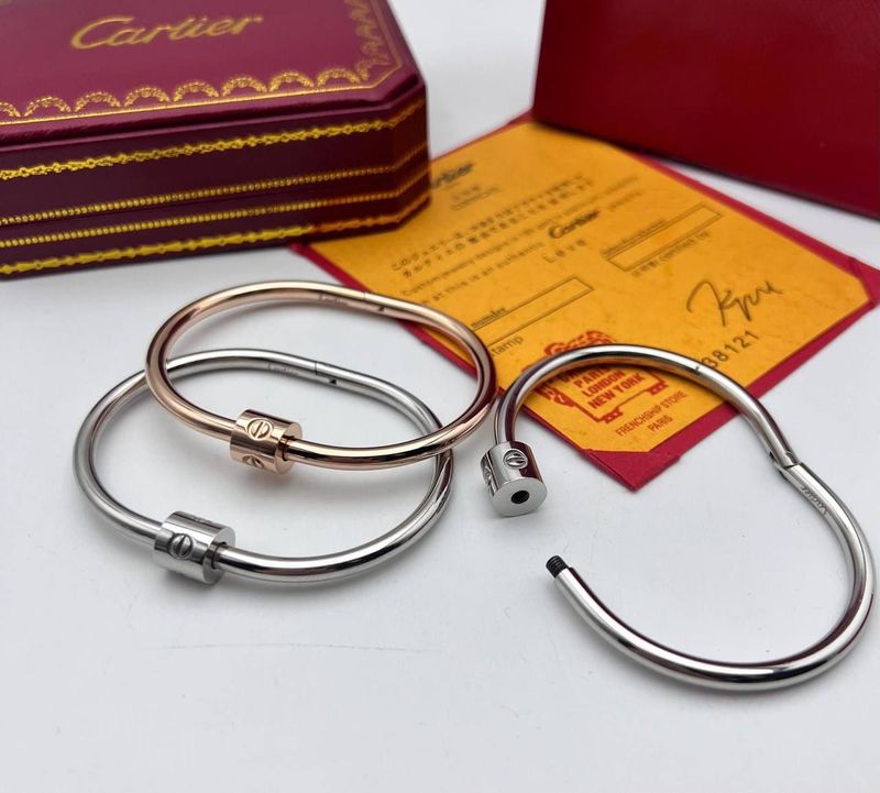 Cartier Bracelets in 2 Different Colors Cartier Bracelets in 2 Different Colors