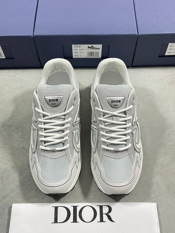 DIOR B30 GRAY MESH AND WHITE Men's Trainers DIOR B30 GRAY MESH AND WHITE Men's Trainers