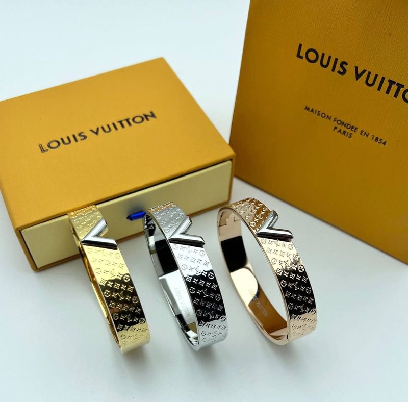 Louis Vuitton Logo Bracelets in Different Colors Louis Vuitton Logo Bracelets in Different Colors