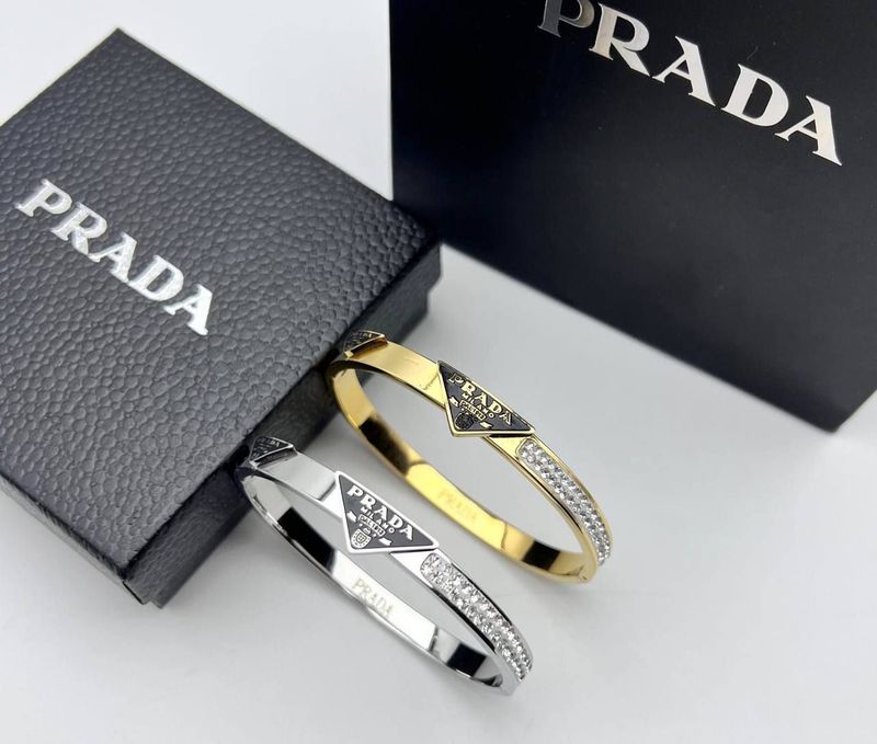 Prada Bracelet Bangles in 2 Colors Prada Bracelet Bangles in 2 Colors