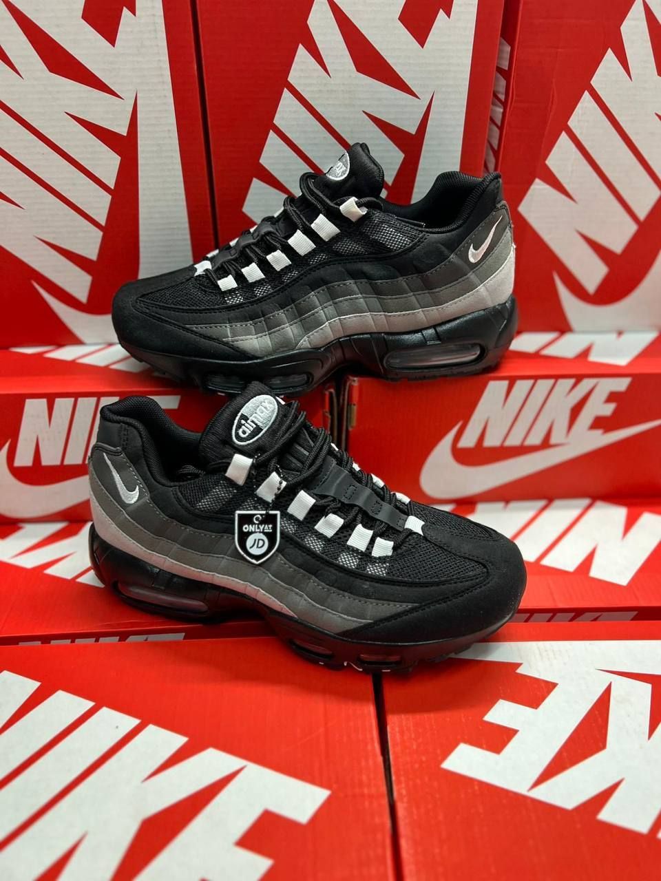 Nike Air Max 95 Black Grey Gradient Men's Trainers