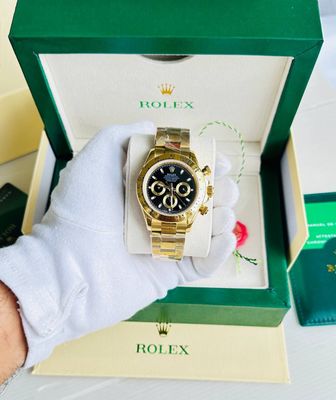 Rolex Daytona Black Dial Yellow Gold Men's Watch Rolex Daytona Black Dial Yellow Gold Men's Watch