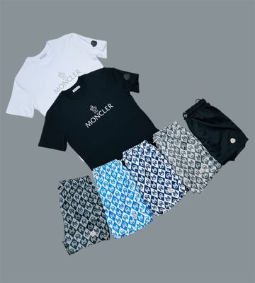 Moncler Logo Printed T-Shirts & Shorts Set For Men's in Different Colors