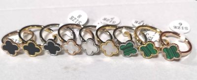 Van Cleef & Arpels Clover Rings in Different Color Van Cleef & Arpels Clover Rings in Different Color