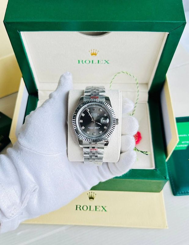 Rolex Datejust Black Dial Watch for Men's Rolex Datejust Black Dial Watch for Men's