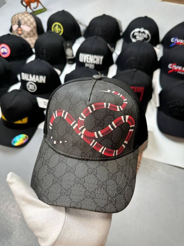 Gucci Snake Supreme Mesh Baseball Cap For Men's Gucci Snake Supreme Mesh Baseball Cap For Men's