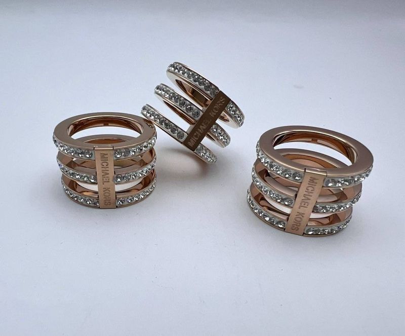 Michael Kors Pave Ring Hot Rose Gold For Women's