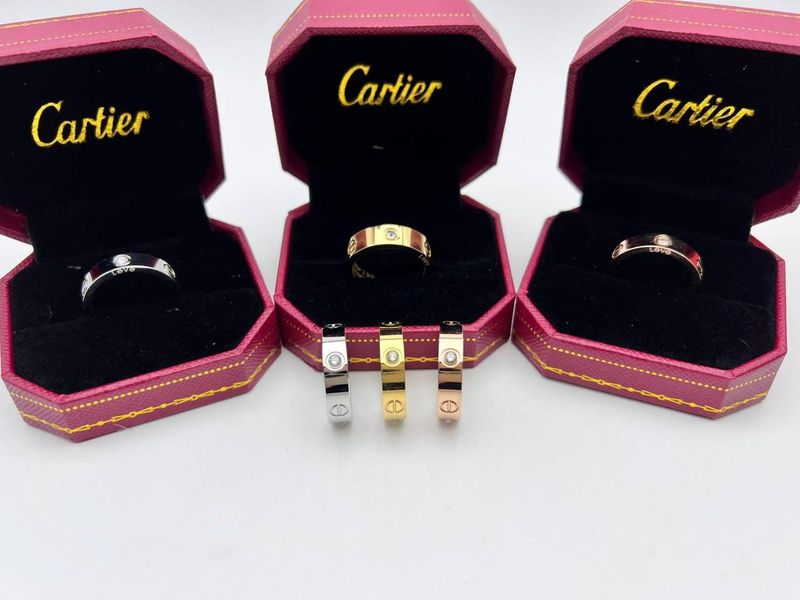 Cartier Love Ring With Stone in Different Colors Cartier Love Ring With Stone in Different Colors