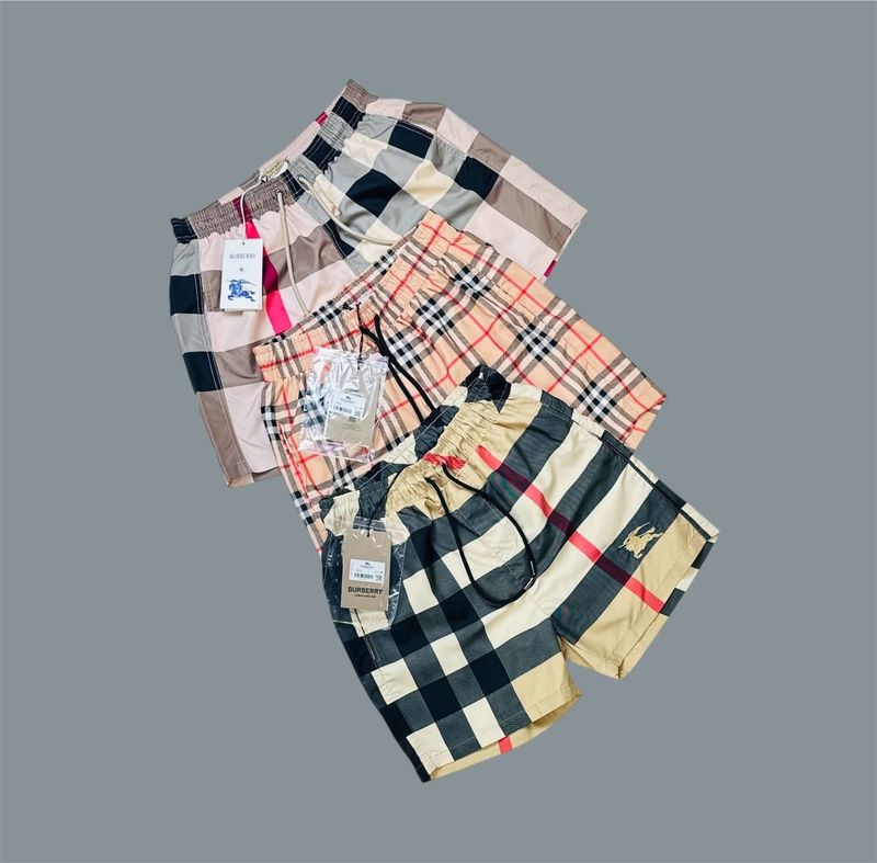 Burberry Check Drawcord Swim Shorts For  Men's in Different Colors