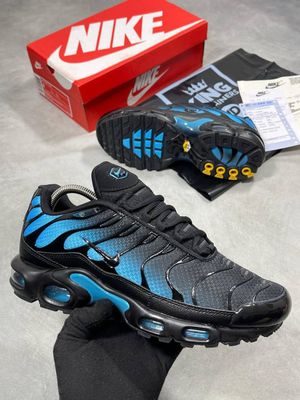 NIKE AIR MAX TN PLUS Black Blue Men's Trainers NIKE AIR MAX TN PLUS Black Blue Men's Trainers