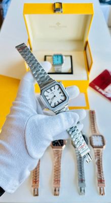 Patek Philippe Cubitus Silver Chain Movement White Dial Super Clone  Men's Watch