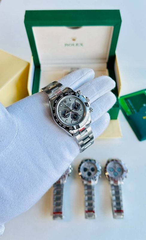 Rolex Cosmograph Daytona Stainless Steel Meteorite Grey Silver Dial Men's Watch
