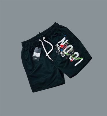 Dsquared2 Icon Designer Logo Letter Shorts For Men's in Black Color Dsquared2 Icon Designer Logo Letter Shorts For Men's in Black Color