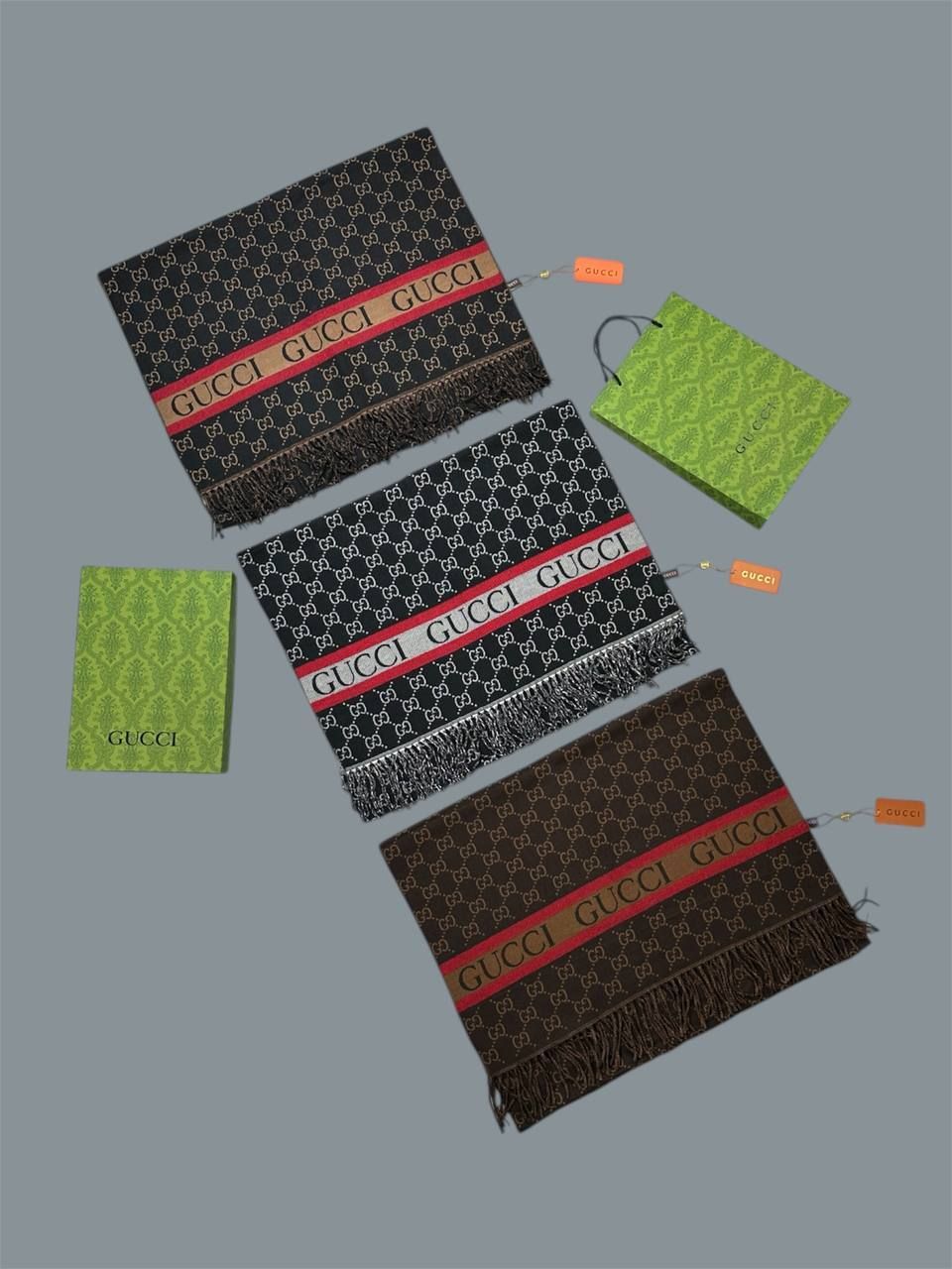 Gucci Wool Scarves Geometric  for Women's  in Different Colors