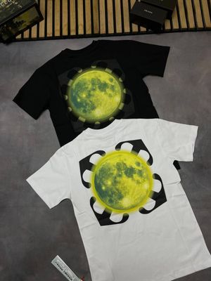 Off-White Men Women Replica T Shirt Top Clothes Fake Reps T-shirt Men's Women's Super Moon Arrow Tshirt Black Tee Shirts Rep White Cheap Tshirts Short Sleeves Crew Neck X T-shirts First Copy Sale UK