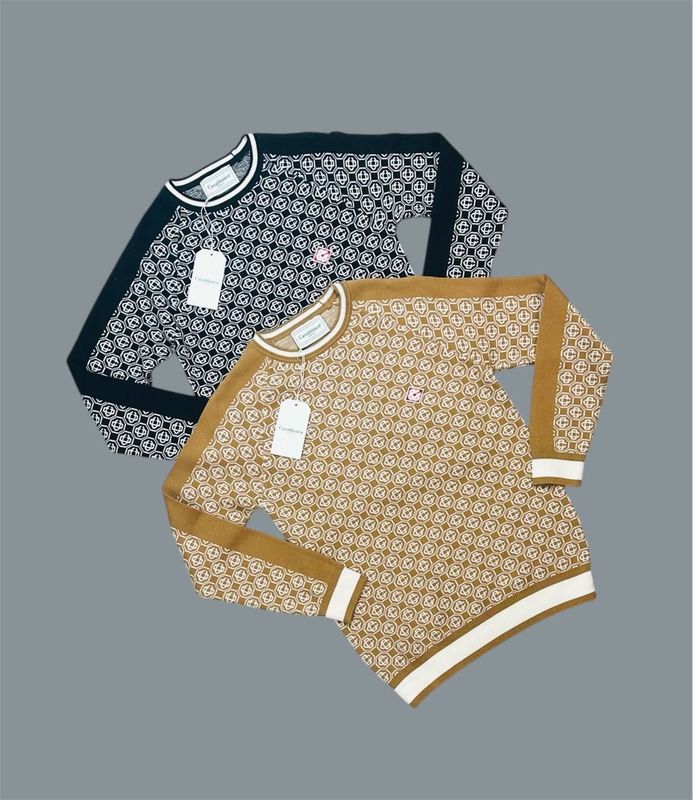 Casablanca Allover Print Knitted Jumpers For Men's in 2 Colors