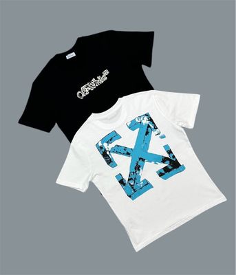 Off-White Men's Cloudy Arrow Regular Fit T-Shirts in 2 Colors