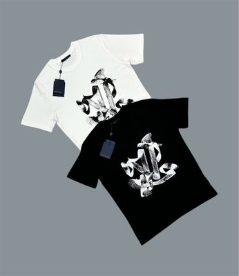 Louis Vuitton LV Birds Printed Cotton T Shirts Men's in 2 Colors