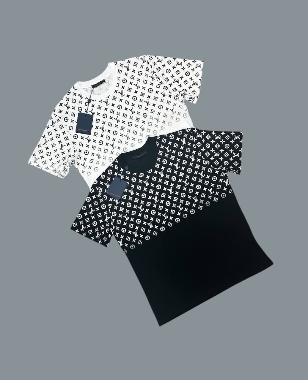 Louis Vuitton Gradient Cotton T Shirts Men's in 2 Colors