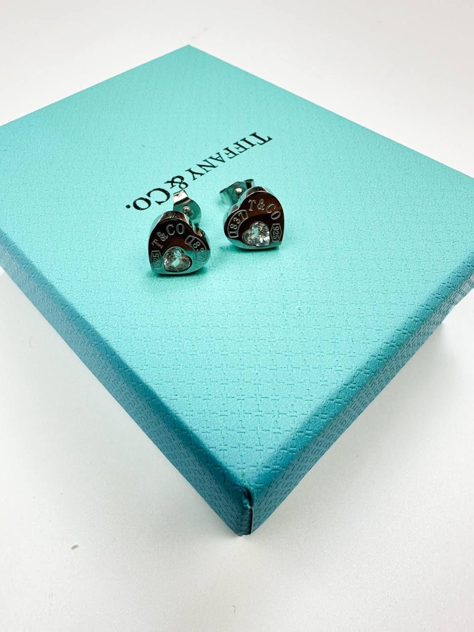 Tiffany & Co. Heart Tag Stud Earrings For Women's