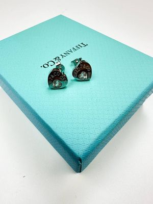 Tiffany & Co. Heart Tag Stud Earrings For Women's