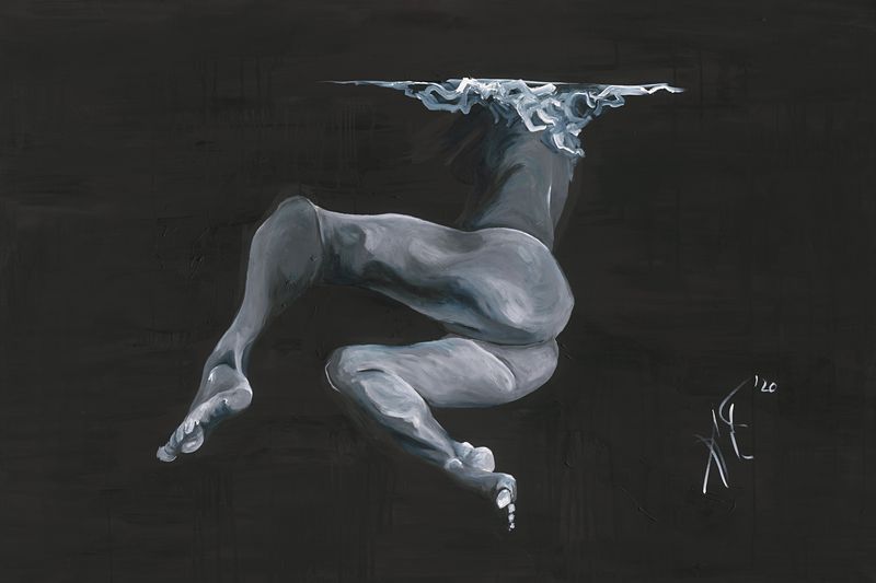 Print - Naked Night Swim V
