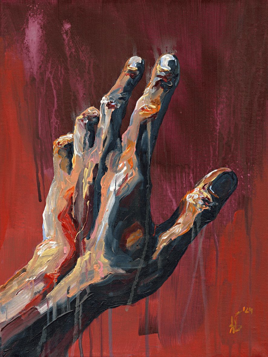 Print - red shadow II