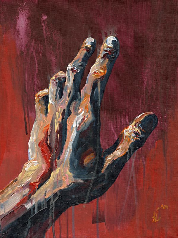 Print - red shadow II
