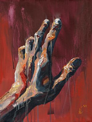 Print - red shadow II