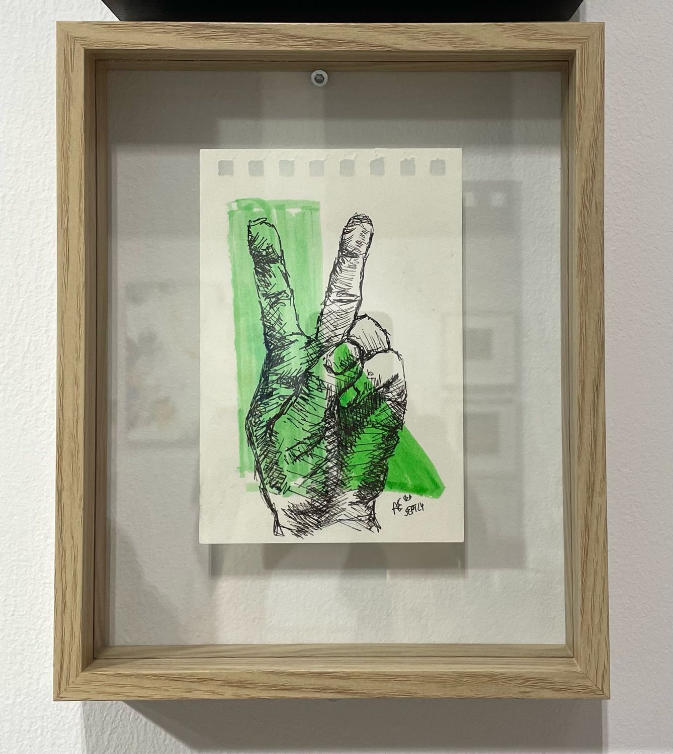 Sketch Peace - wooden frame