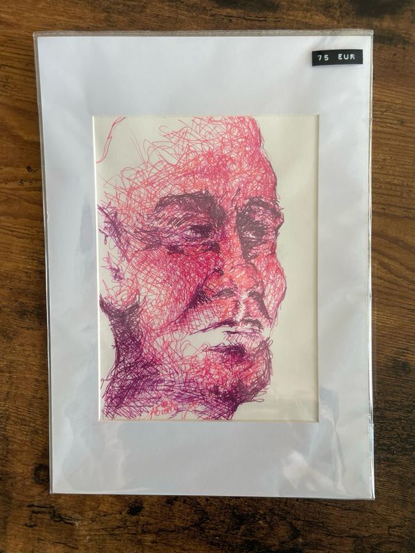 Sketch head im Passepartout