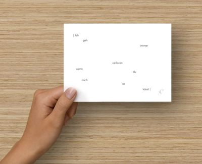 wenn du mich so küsst