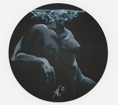 Sticker - "naked night swim III"