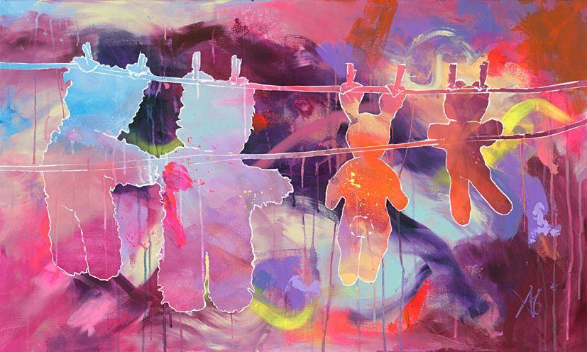 Print - hanging memories