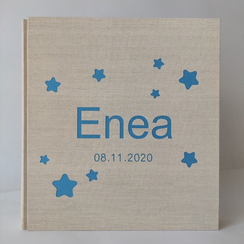 Album fotografico  nome, stelle e data