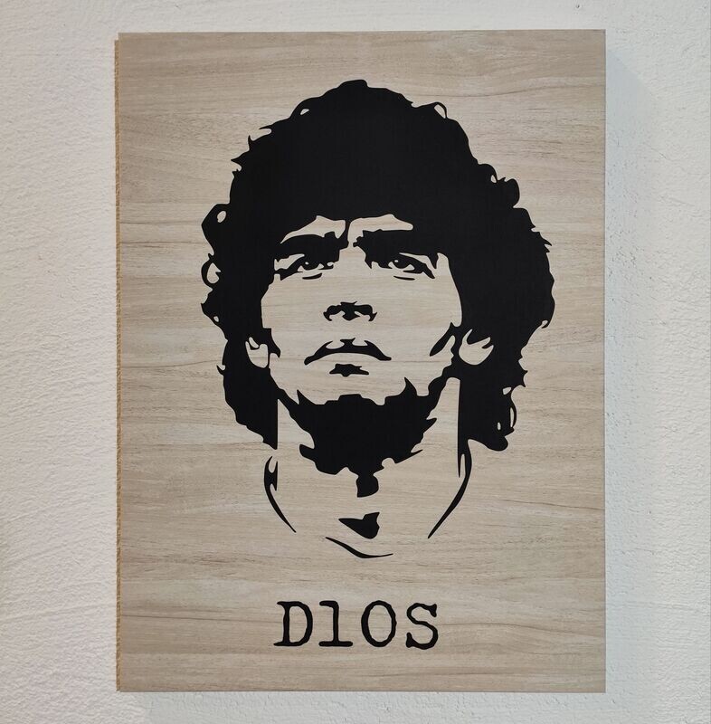 Quadro inciso Maradona