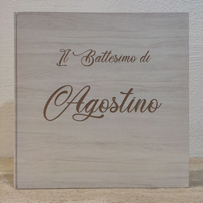Album fotografico battesimo con nome