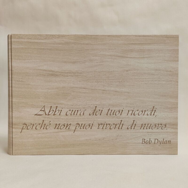Album fotografico  scritta frase dedica personalizzabile