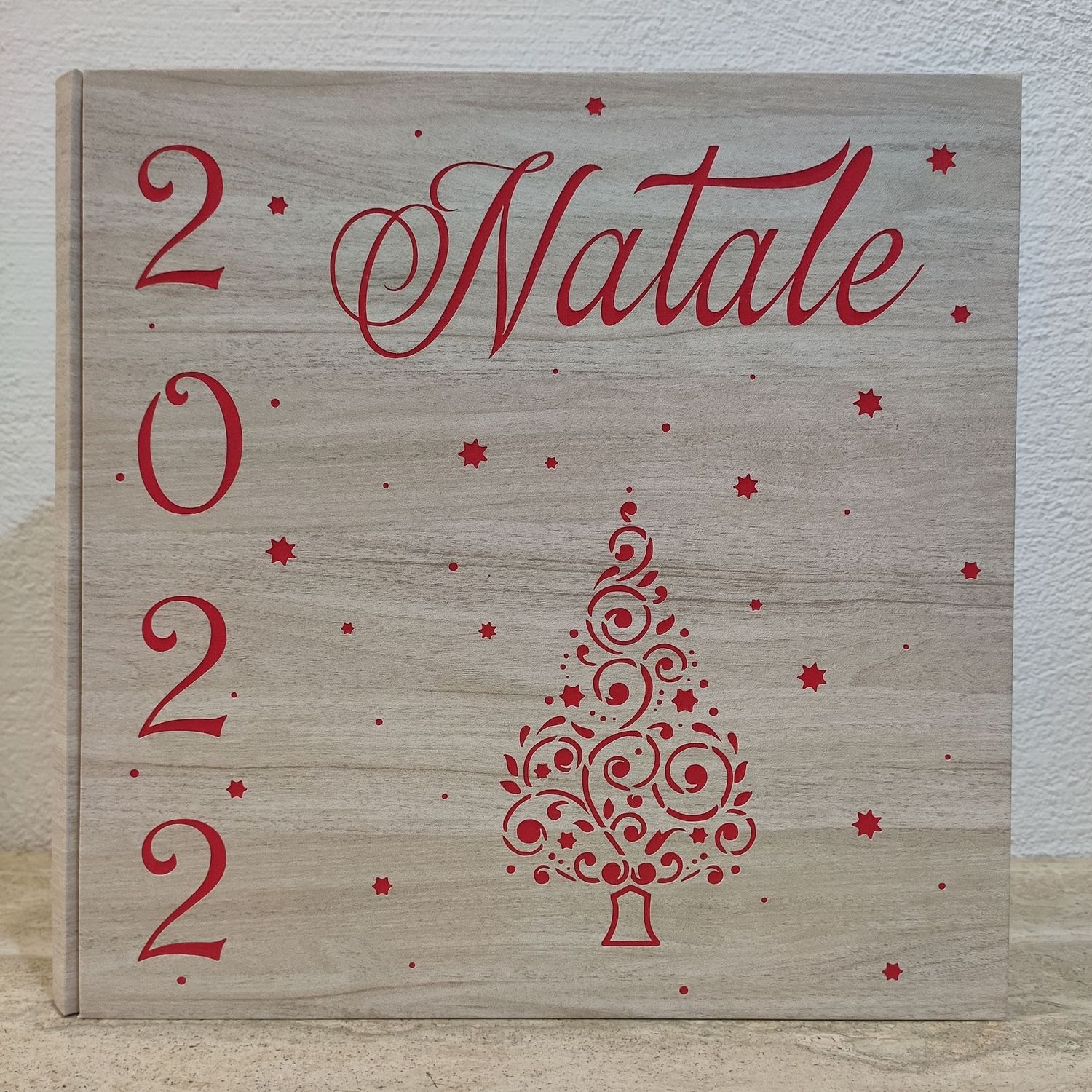 Album fotografico albero di Natale e anno