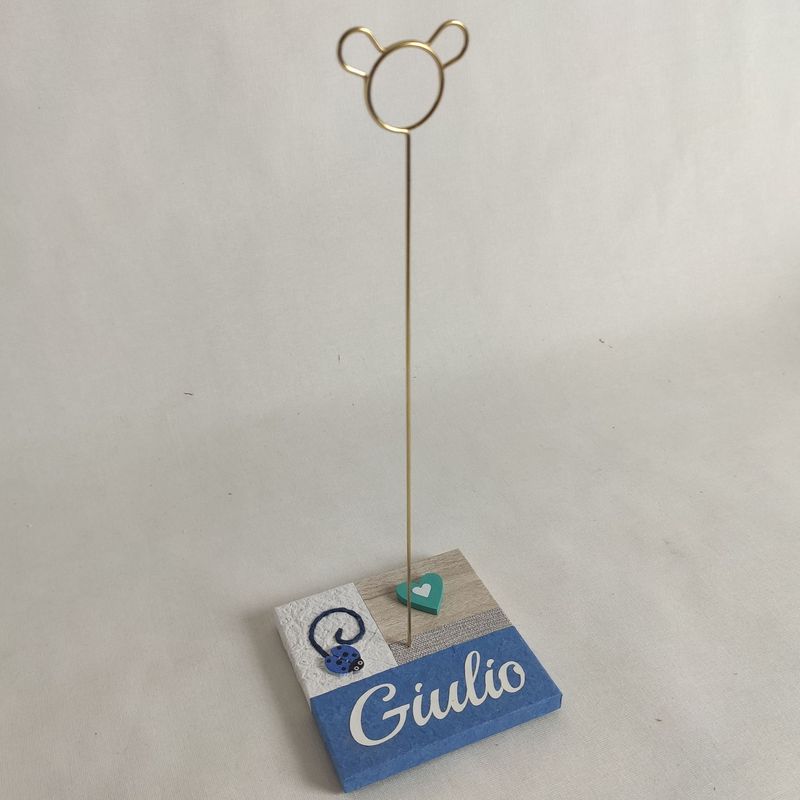 Portafoto patchwork topolino con nome