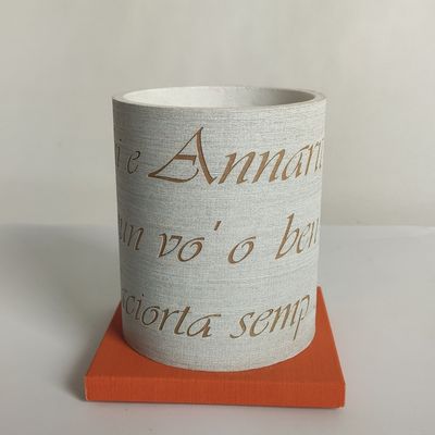 Portapenne frase incisa auguri in dialetto napoletano