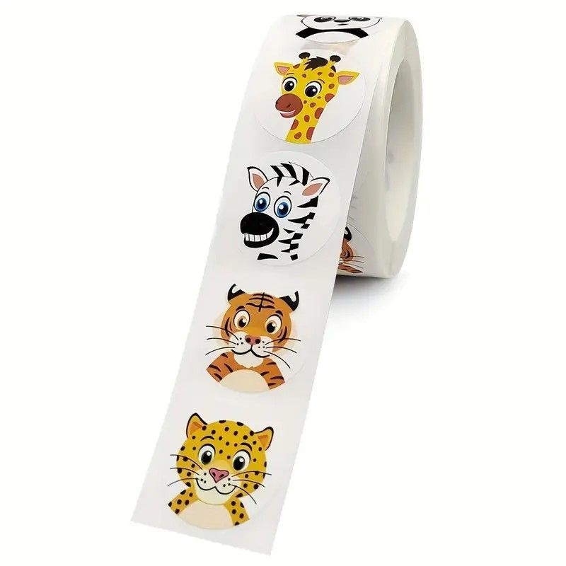 Kit di Adesivi per Scrapbooking,120 Pz PET Animali Tema Stickers Aesthetic Decorativi per Bullet Journal Accessori,Journaling,Album