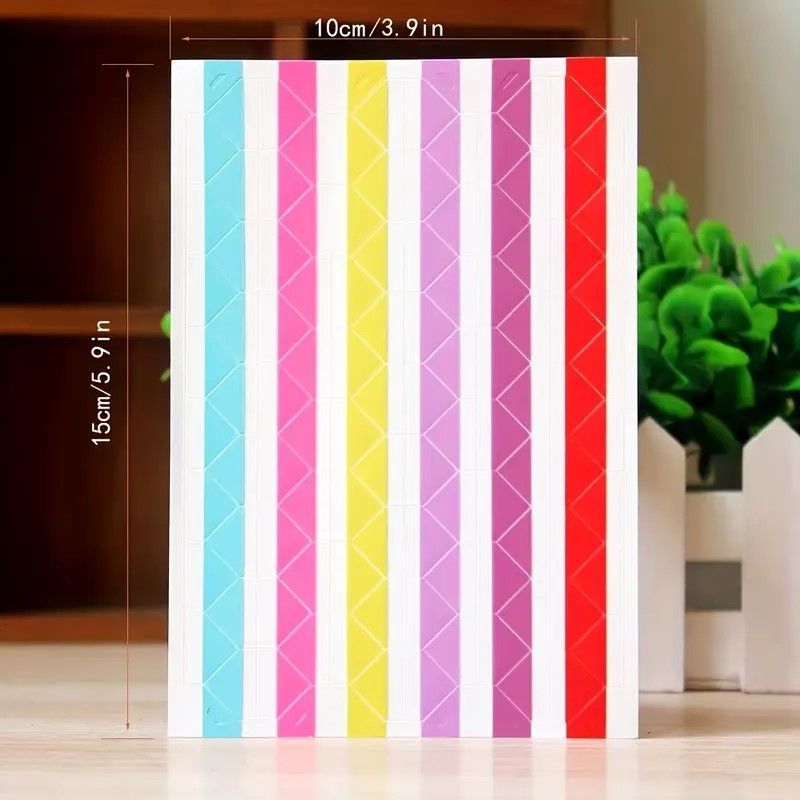 102 angoli in pvc adesivi colorati per foto